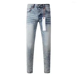 Women's Pants Fashion High Quality Purple ROCA Brand Jeans Repair Low Raise Skinny Denim US 28-40 SIZE