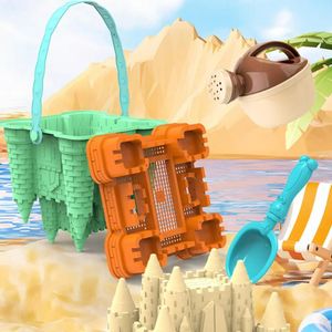 1 Conjunto útil Sand Beach Toy Burr Free Kid Beach Toy Aplicação Wide Castle Molds