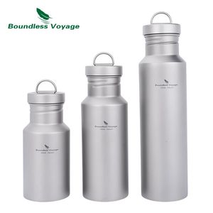 Navegação acessível Ordinagem larga de bocal com vazamento Camping Sports Garrafa de água de camada única 400/550/750ml 240425