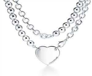 Pendanthalsband varumärkesdesigner Ny kvalitet 925 Sterling Silver Necklace Tamnplatta smycken present L2210118819575