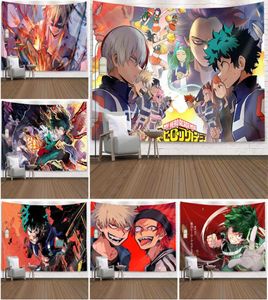 My Hero Academia Wandteppich Cartoon Anime Druckwand hängende Heimdekoration Kawaii Zimmer Dekor Decke Travel Camping Beach Matte 23658470