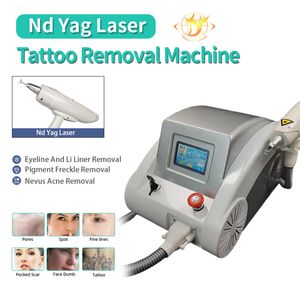 Ny pekskärm Q Switched ND Yag Laser Beauty Machine Tattoo Removal Freckle Pigment Spot Borttagning 1320nm 1064nm 532nm566