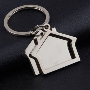 10 Pitchlot Zink Alloy House -Form -Keychains Neuheit Keyrings Geschenke für Promotion House Key Ring4963952