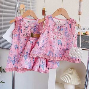 Set di abbigliamento Girls Abito camicia da manico