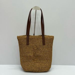 ICARE RAFFIAS Designer feminino Bordado bordado bolsa de palha |Bolsa de praia de grande capacidade |Tote de ombro de luxo com óculos de sol destacáveis frete grátis