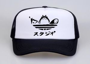 Ball Caps Design Harajuku Hat Cartoon Totoro Spirited Away Baseball No Face Faceless Man Snapback Hats Women Anime Mesh Trucker Ca1891334