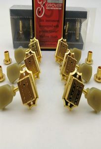 New Gold 3L3R Grover Guitar Locking Tuners Electric Guitar Machine Heads Tuners Guitar Tuning Pegs9652259