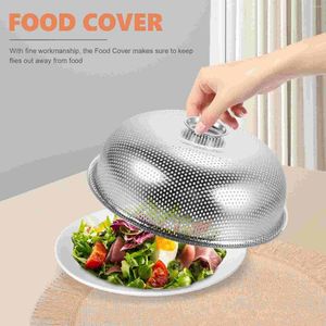 Dinnerware Sets Stainless Steel Tents Cover Mesh Strainer Umbrella Screen Covers For Outdoors