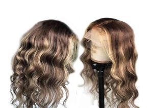 Höjdpunkter Blond Loose Wave 13x6 Spets Front Human Hair Wigs 360 Frontal Brazilian Remy Lace Wig U DEL PEADBAND51047953330966