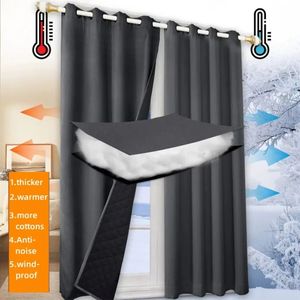 Customized Winter Cotton Curtain ColdproofSoundproofBlackout Curtains Household Thickened Thick For Bedroom 240429