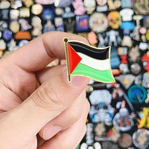 1pcs Filistin bayrağı mini rozeti solma geçit törenleri için CAR 240416