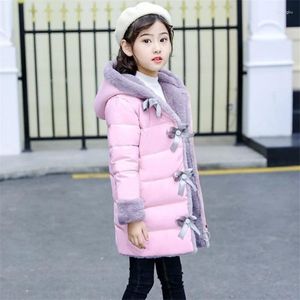 Джакеки 2024 Girls Fashion Winter имитация меховой пальто тепло