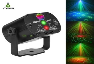 Laser Disco Lighting 60 Mönster Färgglada DJ LED -scen Lätt USB -uppladdningsbar fest Birthday Projector Effect Lights6529029