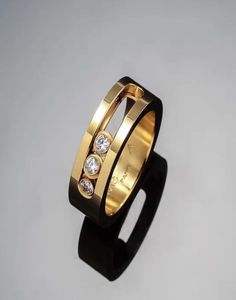공장 직접 패션 유럽 보석 3 개의 다이아몬드 슬라이딩 링 커플 3 다이아몬드 반지 남성 및 여성 다이아몬드 슬라이딩 링 6207733