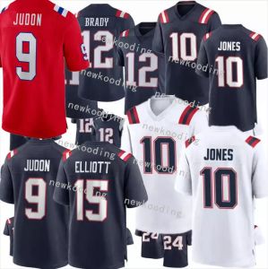 10 Drake Maye Ezekiel Elliott Tom Brady Christian Gonzalez Randy Moss JuJu Smith-Schuster Matthew Judon Mac Jones Bailey Zappe Rhamondre Stevenson Football Jerseys