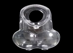 Männliche Kugelstrecke weiche TPE -Hodensack Stretchy Shield Cock Ring Squeeze Anhänger Penis Enhancer -Beschränkungen Bondage SM Toys Doctormon7183911