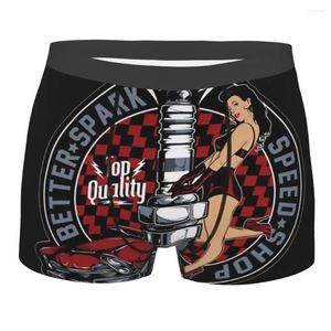 Underpants Pin Up Girl Speed Shop retrò Rockabilly Homme Mutandine Man Shorts Shorts Shorts Briefs