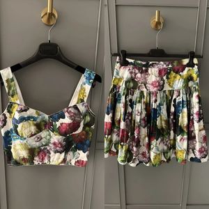 SPRINGSUMMER PITTURA INCORA INSIMAZIONE FLOWER CORCHE SPEGATO SPEGGE SPEGGE SUPPLEATA MINI DONNA SCONDA MINI SET DI DUE 240419