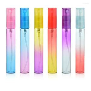 Speicherflaschen 6pcs 8ml Glasspray -Gradient Parfümflaschenrohr getrennte Farbe