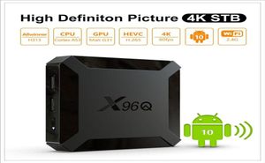 X96Q TV Box Android 100 H313 2 ГБ 16 ГБ Smart Box Quad Core 4K 24 ГГц Wi -Fi Media Player3979989