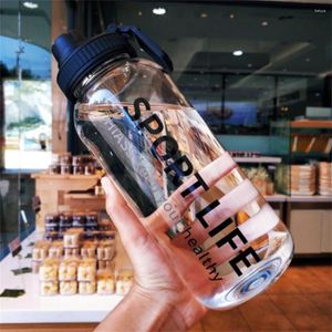 Water Bottles 700ml/1000ml Large Capacity Portable Sport Glass Bottle With Filter And Bag