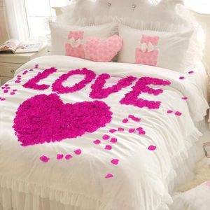 Fiori decorativi 1000pcs petali di rosa artificiale in seta luminoso tessuto da sposa vera decorazione per la casa