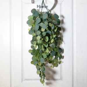 Decorative Flowers 45pcs Artificial Vines Hanging Fake Plants For Wedding Background Party Office Wall Decoration