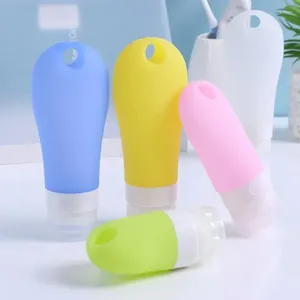 Storage Bottles 1pcs 38ml 60ml 90ml Empty Silicone Travel Packing Press Having Holes Bottle For Lotion Shampoo Bath Small Sample Containers