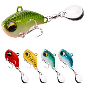 1pcs girando metal vibração isca de vibração Spinner Spoon Lures de pesca 6g14g26g gabaritos trutas de truta iscas duras de truta