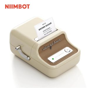 Niimbot B21ポータブルサーマルプリンターBluetoothワイヤレスステッカープリンターバーコード衣類ジュエリー用の自己粘着ラベル240429