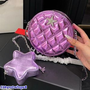 Classic Rhinestone Star 2-w-1 torby na ramię France marka pikowana okrągła torba crossbody luksusowy projektant wysokiej jakości oryginalna skóra c Ulea