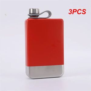 3PCS 9oz Portable 304 food grade Flagon Whiskey Vodka Wine Pot Hip Flask Set Alcohol Drinking pocket Bottle outdoor camping 240429