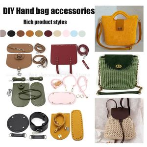 Diy Handmade Handbag Leather Shoulder Strap Woven Bag Set Bag Bottoms With Hardware Package Accessories For Women Bag Backpack 240422