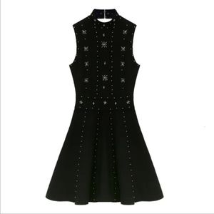 النساء الصيفية فستان أنيقة أزياء ضئيلة مثيرة مثيرة الديكور أنثى أنثى خمر فيستدوس سوداء الحفلات الفساتين دي فيستا 240426