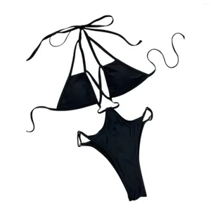 Kvinnors badkläder mager sexiga baddräkt damer strand mode vit thong bikini