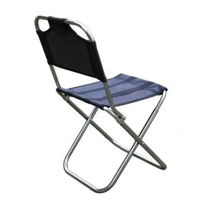 Fishing 2024 Alloy Outdoor Aluminum Camping BBQ Folding Stool Portable Picnic Travel Chair Pesca Iscas