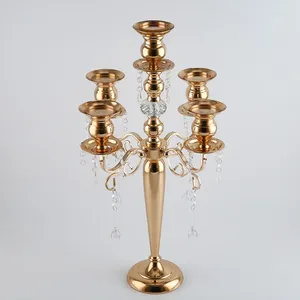Candle Holders European Style Five Head Creative Fashion Metal Candlestick Wedding Romantic Decoration Candlelight Dinner Table