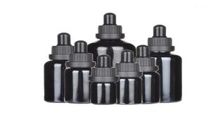 Storage Bottles Jars 12 X 5ml 10ml 20ml 30ml 50ml 100ml Empty Black Glass Dropper 1oz Transparent Oil Piepette Container Vial14537617