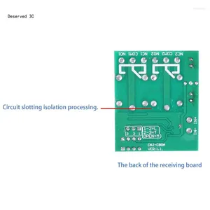 Fernbediener Professional für DC 12V 2Ch -Empfänger Wireless Steuermodul RF -Sender 433MHz