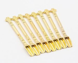 Gold Silver Metal Mini Spoon Dry Herb Tabacco Tool Snuff Smoking Accessories Medicine Shovel Tool Smoke Scoop DHL 2588988