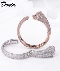 Donia Jewelry Luxury Bangle Party European и American Fashion Leopard Mopper Microinduce Designer Designer Gift9309635