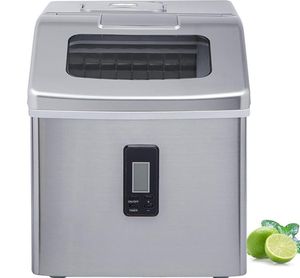 Portable Countertop Ice Maker Machine for Crystal Ice Cubes in 48 lbs24H with Ice Scoop for Home Usea39 a592580345