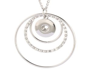 Akcesoria biżuterii Modna biżuteria 2019 Nowy snap biżuteria Naszyjnik Kryształowy Snap Naszyjnik dla kobiet dopasowanie 18 mm 9428873