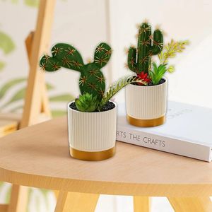 Fiori decorativi 1pcs pianta artificiale Plastica succulenta cactus echeveria fiore piante finte ornamenti per ufficio domestico regalo in magazzino