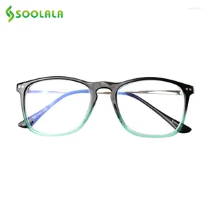 Occhiali da sole Soolala Anti Blue Light Glasses Men Women Gaming Computer Protection Big Block Filter Fatica