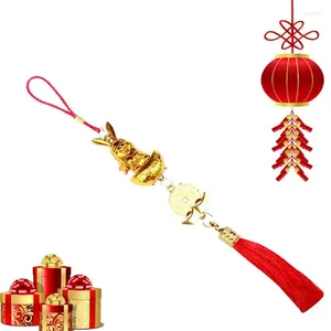 Декоративные фигурки Car Hang Ornament Gold китайский декор интерьер для зеркала заднего вида