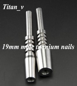 19 mm manlig gemensam gr2 tatinium naglar titan spets samlare ti nagel spetsar mikro nc kit metall pipe olje rig dabbers vatten4736472