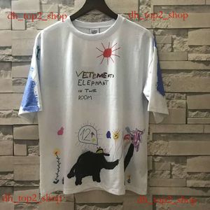 Streetwear Hip Hop Vetements Oversize Vetements Camiseta de manga curta Big Tag Patch VTM Tshirts Bordado preto Branco Vetements Camiseta 220521 9555 6960