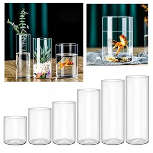 Vases Functional Glass Vase Cylinders Perfect For Holiday Occasion