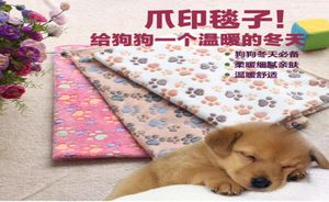 4060 cm mjuk varmt tass tryck liten husdjurskatt filt säng matta hög absorberande rengöring torkande badhandduk Petprodukter 2018 D19011502252437